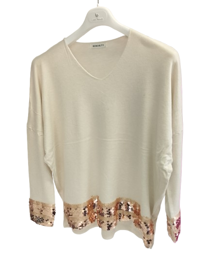 Maglia con paillettes Art. 25419
