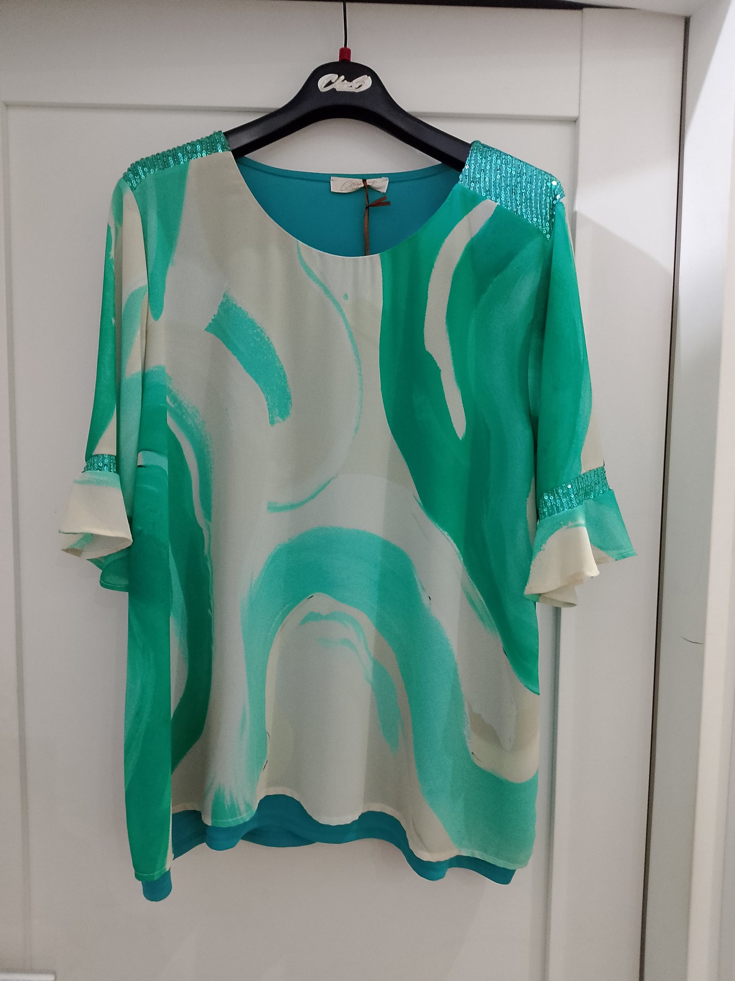 Blusa con paillettes art. 1663