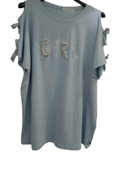 T-shirt con fiocchi art. 8215