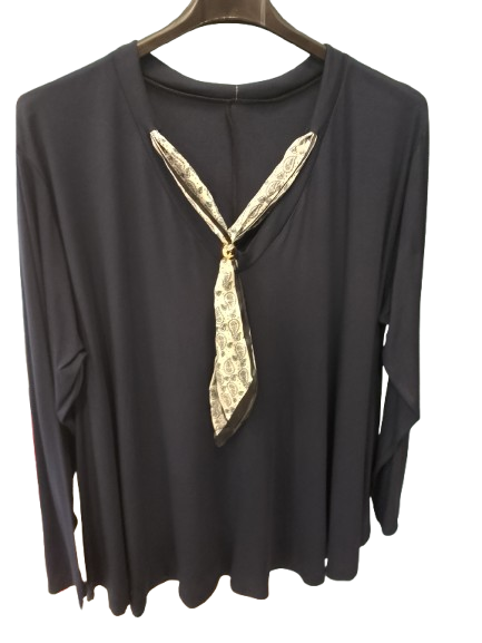 T-shirt con foulard art. 7127