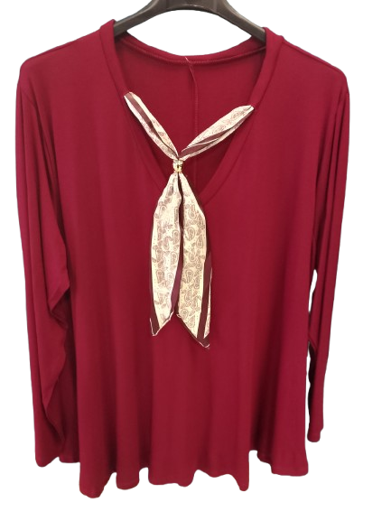 T-shirt con foulard art. 7127