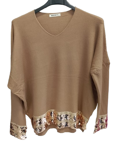 Maglia con paillettes Art. 25419