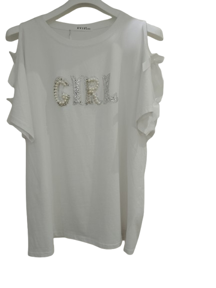 T-shirt con fiocchi art. 8215