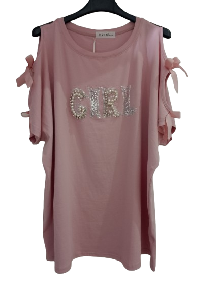 T-shirt con fiocchi art. 8215