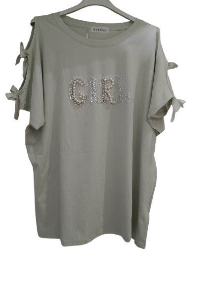 T-shirt con fiocchi art. 8215