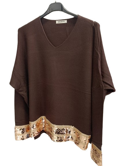 Maglia con paillettes Art. 25419
