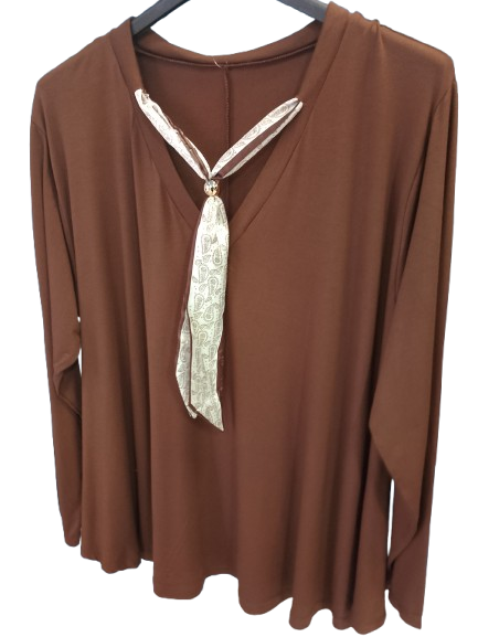 T-shirt con foulard art. 7127